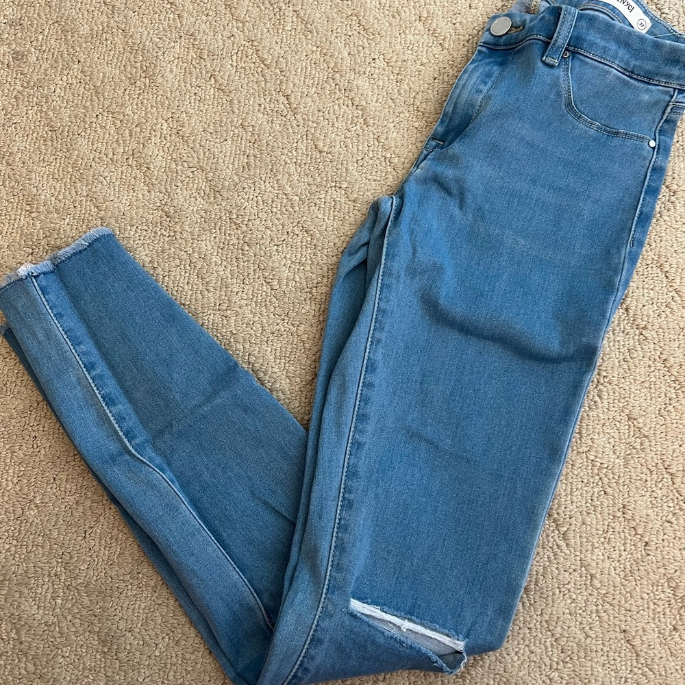 BlankNyc spray on denim.